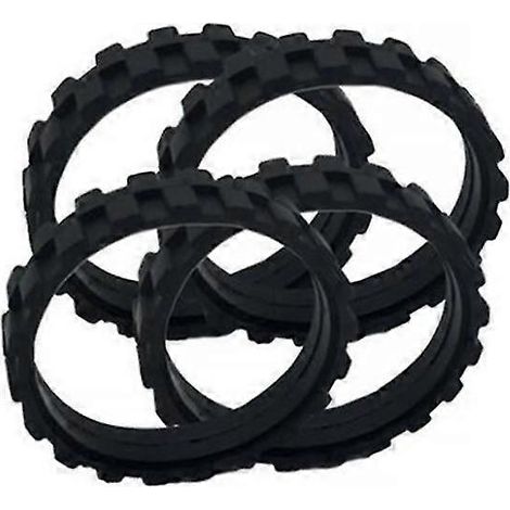 Lot de 4 pneus pour aspirateur robot iRobot Roomba (séries 500, 600, 700, 800, i7, S9). (1/5)