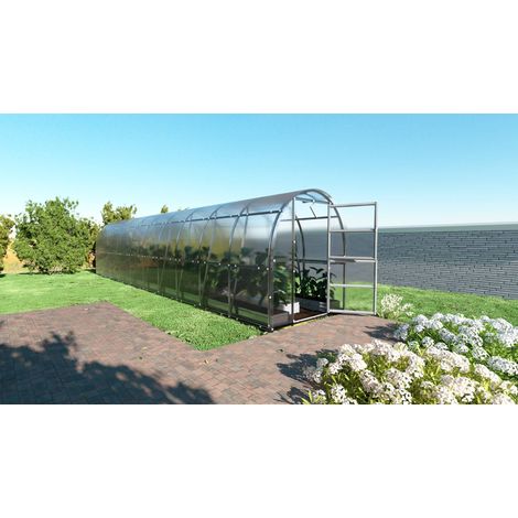 Gewächshaus KLASIKA Slim 24m² 2x12m Polycarbonat 6mm