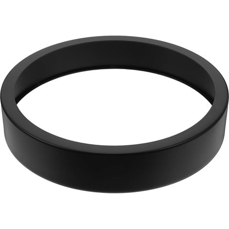 Cadre D’Horloge Métallique Rond 20 CM Noir en Aluminium Boîtier de Remplacement pour Horloge Murale à Quartz Bordure Fine et Lisse pour Réparation Décorative (1/2)