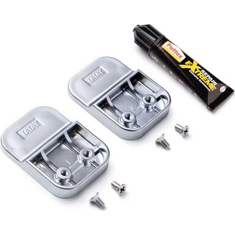 Tatay Flat Reparaturset Badezimmer Silber