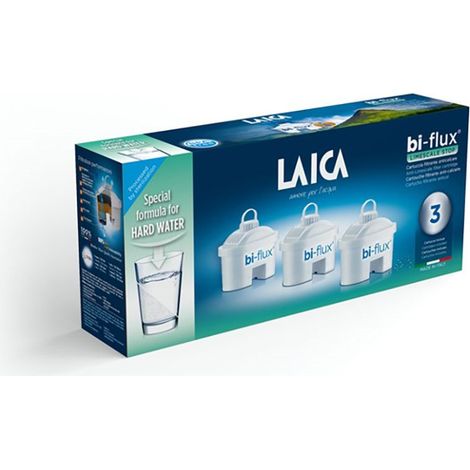 Filtro acqua laica filter pack bi flux bianco 3 pezzi