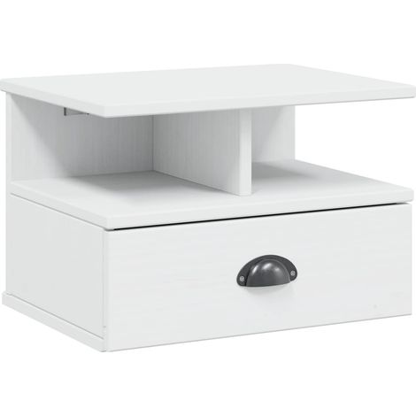 Maison Exclusive - Nachttisch HILL Weiß 40 x 31 x 27 cm Massives