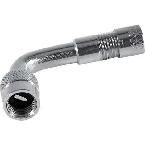 Rallonge de tuyau de pneu de voiture/moto à angle de 90 degrés, adaptateur d'extension de valve de pneu (1/4)