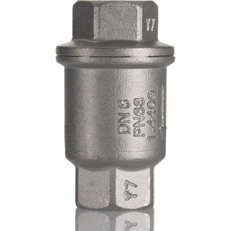 Clapet anti-retour en Acier inoxydable RS PRO, 1/4pouce, 63 bar ( Prix pour 1 )
