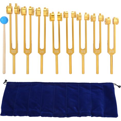 Stimmgabeln aus Aluminiumlegierung für Klangtherapie und Energieheilung (1/5)