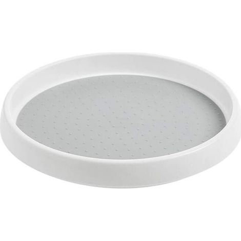 Drehbarer Gewürzständer aus Kunststoff, drehbarer Gewürzständer mit Lazy Susan-Funktion, Gewürzständer für Küchenschränke, 25 cm x 2,5 cm (1/4)