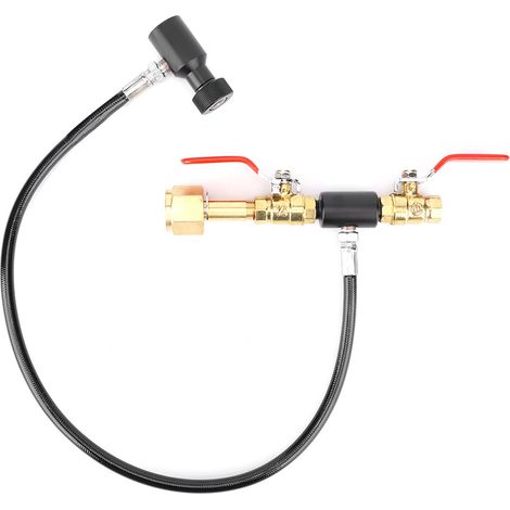 Cartouche CO2 avec tuyau 24 pouces pour recharger Sodastream, adaptateur G1/2 et valve intégrée