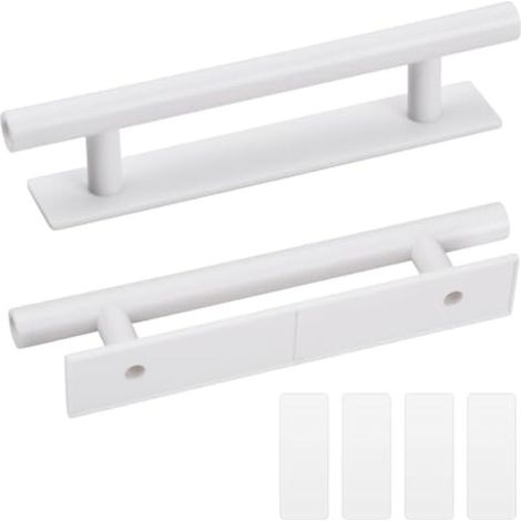 2 Pack Self-Adhesive Furniture Handles, 150mm Sliding Door Handles Self-adhesive Furniture Handles for Drawer Cabinet Kitchen Home Decorating (1/5)