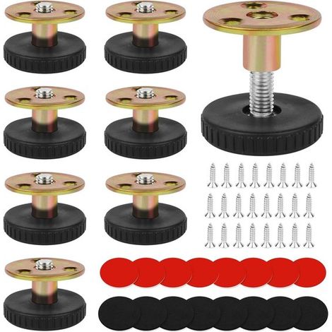 Möbelfüße – Höhenverstellbare Füße – Polstergleiter – 8 Stück – 27–40 mm – Montagezubehör – Höhenverstellbar – Geeignet für Sofas (1/5)