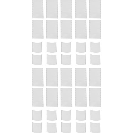 Lot de 2 bandes adhésives double face pour vêtements, ourlets et bas de robes, 10 pièces rondes et incurvées, pour une discrétion optimale. (1/5)