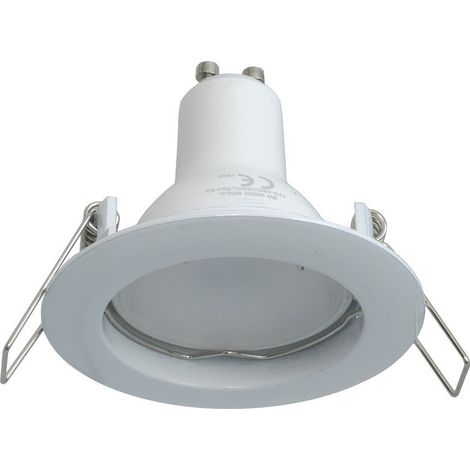 TrAdE Shop Traesio - Faretto Lampada Led 8 W Luce 3000k 4000k 6000k Incasso Tondo Gu10 Foro 6 Cm 220v - Bianco-Bianco Naturale - (1/3)