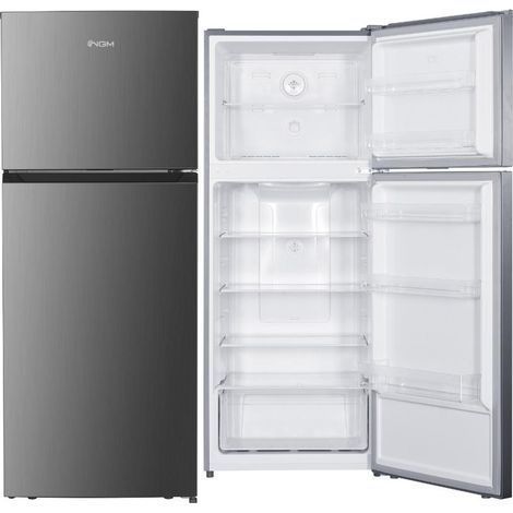 NGM DP540XME Frigorifero Doppia Porta 415 L 178 cm Classe E 39 dB Total No Frost 3 Ripiani Porte Reversibili colore Inox (1/2)