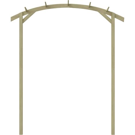 vidaXL Pérgola de jardín madera de pino impregnada 180x210x40 cm (1/2)