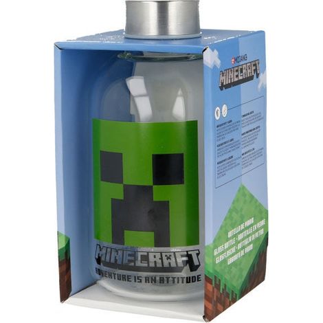 Botella de vidrio de 620 ml para jugadores y coleccionistas de minecraft (1/3)