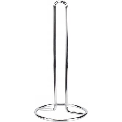 Portarotolo da cucina in acciaio inox cromato, 31 cm