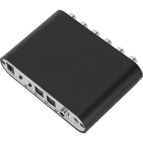 Décodeur audio numérique 5.1 canaux DTS Dolby/AC-3 à fibre optique, sortie coaxiale vers analogique RCA (1/5)