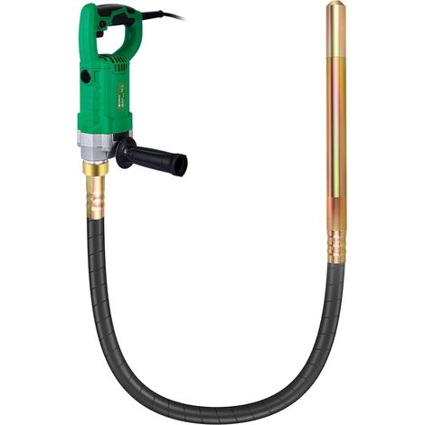 Vibreur à béton 1600W 2m 5000 tr/min 35 mm Avec poignée Moteur en cuivre pur Élimine rapidement les bulles d'air Aiguille Vibrante Pour Beton Concrete Vibrator Vibreur interne (1/5)