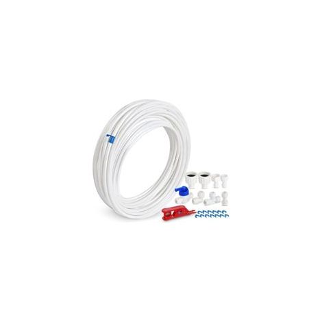 Kit de Frigo D'alimentation en Eau Universel 15M, D'alimentation en Eau avec Raccord de Connecteur for Réfrigérateur Samsung Double Porte de Style Européen D'eau 6,35mm,1/4" (1/5)