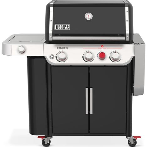 Weber Genesis E-335. Potenza totale: 11400 W, Tipo: Barbecue, Fonte di calore: GPL. Fattore di forma: Carrello, Tipo di superficie superiore: Griglia, Colore del prodotto: Nero, Acciaio ... - 35410029 (1/10)