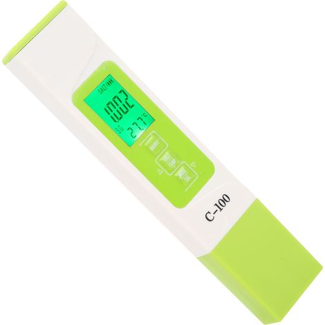 Stylo Testeur d'Eau 5 Paramètres - Mesure TDS, EC, Température, Salinité et Densité (1/5)