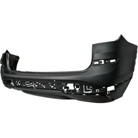 Pare-choc arrière à peindre avec trous moulure et échappement double à gauche modèle X-Line BMW X3 2 F25 phase 2 2014-2017
