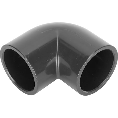 Raccords de tuyau de vidange coudés à 90° en PVC pour aquarium, gris, diamètre intérieur 32 mm/1,3 po (1/5)