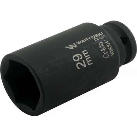 Waryński langer Sechskant-Steckschlüsseleinsatz 1/2" 29 mm CrMo DIN 3129 (1/3)