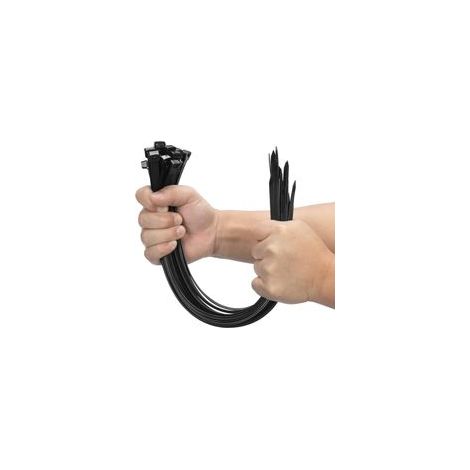 100 Pièces Noir Large Attaches de câble, Extra Longue 400mm x 9mm Cde câble Nylon Resistant UV, 80 KGS Heavy Duty Serre-câbles Zip Ties