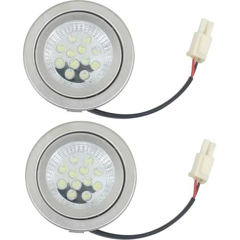 Ampoules de hotte de cuisine, 3 W, 24 V avec connecteur EL, économie d'énergie, 2 lumières LED RV intérieures 12 V, ampoules cuisine, accessoires (1/5)