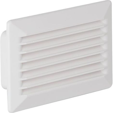 Tube plat 150 Upmann conduit ventilation grille extérieure avec clapet de retenue