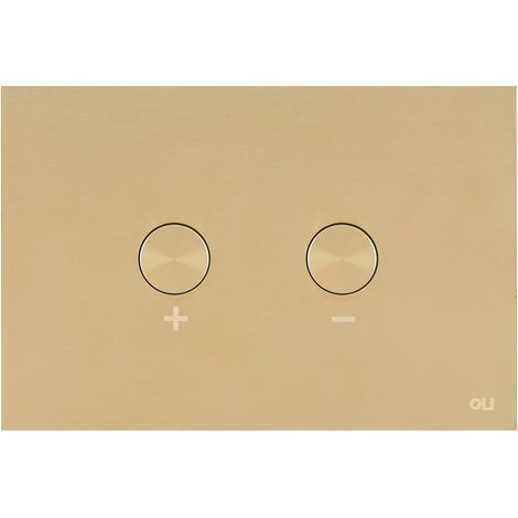 Placca doppio tasto Blink Oro cassetta incasso Oli (1/2)