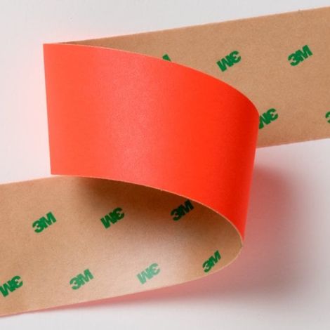 Nastro adesivo fluorescente ad alta visibilità rosso 3M™ - Larghezza: 25mm - Lunghezza: 1 metro (1/5)
