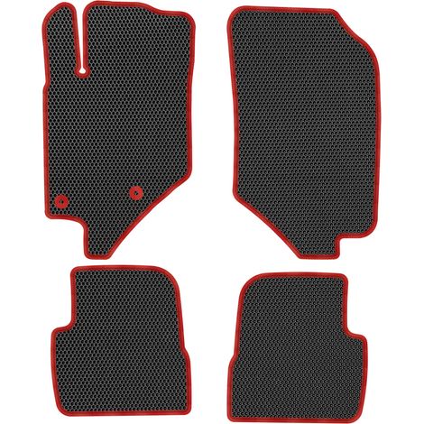 Peugeot 208 II GT Berline à partir de 2019. Tapis de sol dédiés - EVA NOIR NIVELÉ (1/5)