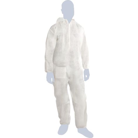Tuta Monouso in TNT Bianco 2XL