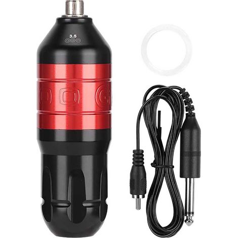 Stylo Tatouage Professionnel Machine à Cartouche RCA Rouge pour Ombré et Lignes (1/5)