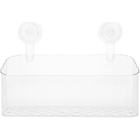 Étagère Ventouse Transparente Murale Salle Bain Cuisine (1/4)