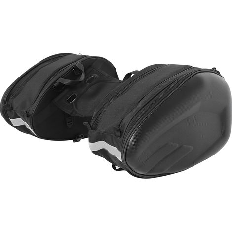2er-Set Motorrad-Satteltaschen, wasserdicht, 58 l, für Seitensitz, Helm, Gepäck, ideal für Reisen, Radfahren, Motocross und Camping (1/5)