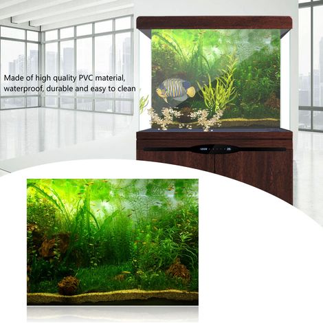 Papier Peint Aquarium PVC Épais pour Décoration de Fonds Marins 76x46 cm - AUTRES (1/5)