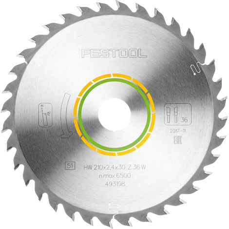 FESTOOL HW 210x2.4x30 W36T (493198) Wood universal 210mm x 30mm x 36T