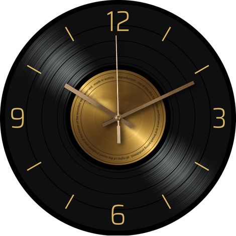 Reloj de pared retro: silencioso (sin tictac), duradero, elegante y estéticamente agradable, ideal para el salón, la cocina y la oficina (30 cm). (1/5)
