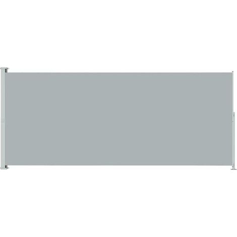 Patio Retractable Side Awning 200x514 cm Grey vidaXL