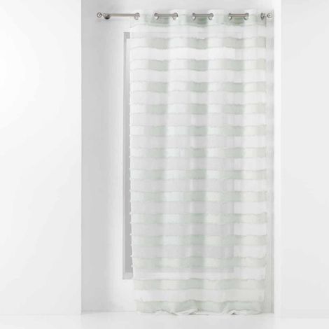 Rideau Voilage à Œillets "Lalina" 140x260cm Menthe