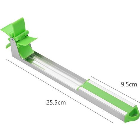 Coupe-pastèque manuel en acier inoxydable, outil de découpe de fruits multifonction cuisine (1/4)