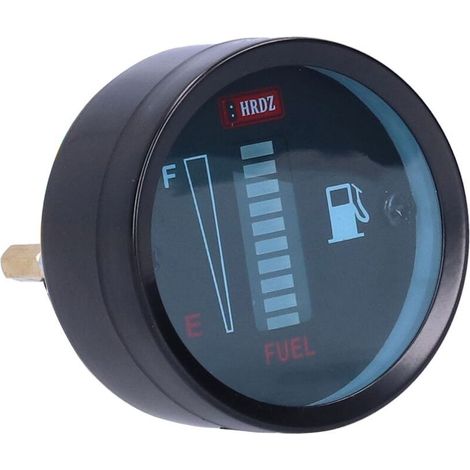 Indicateur de Jauge de Carburant LED 52mm - 12V, résistance réglable - Pour auto et moto (1/4)