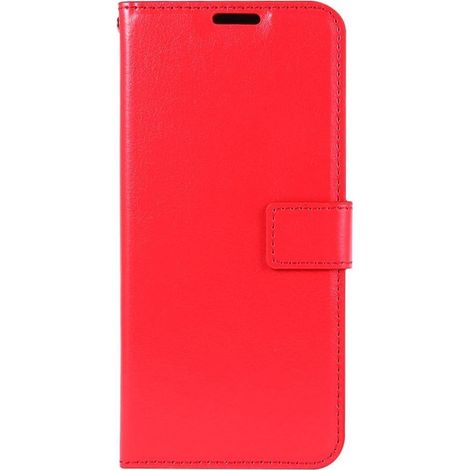 Étui portefeuille pour OnePlus 7T - Rouge - Coque avec rangement cartes (1/5)