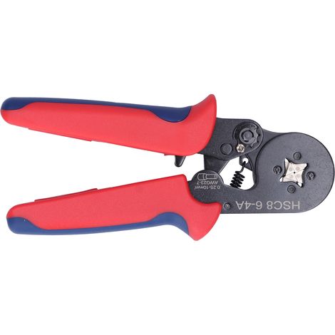Pince à sertir mini HSC8 6-4A, auto-réglable, outil de câblage compact, mâchoires précises pour connecteurs, usage professionnel et bricolage, modèle 6-4A, pince multifonction légère. (1/5)