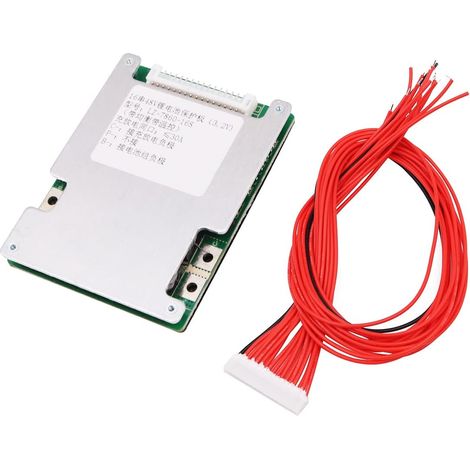 16S 48V 30A LiFePo4 Carte de protection de batterie BMS PCB avec balance pour E-Bike Scooter