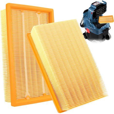 Applicable 2 Filtres Plats Plissés Pour Filtre Aspirateur Bosch Gas 35 L, M SFC, AFC Et Comme Filtre de Rechange Pour Aspirateur Eau Et Poussières KÄRCHER NT25/1 Ap, NT 30/1, NT35/1 Ap (1/5)