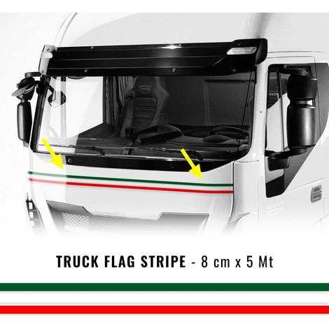 Striscia Autoadesiva Tricolore Italia - Dimensione: 8 CM X 5 MT
