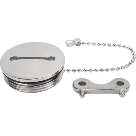 Bouchon de réservoir de carburant de bateau de 2 pouces, en acier inoxydable 316 poli, remplissage de pont avec clé, matériel marin pour Yachts, caravanes, camions RV (1/5)